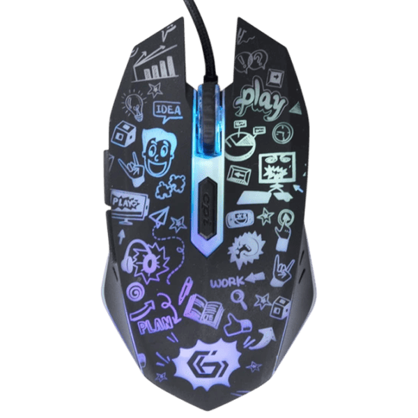 Mouse Gembird MUS-6B-GRAFIX-01 USB / Black photo 3