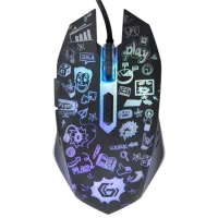Mouse Gembird MUS-6B-GRAFIX-01 USB / Black photo 3