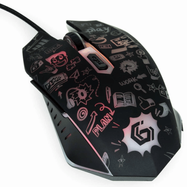 Mouse Gembird MUS-6B-GRAFIX-01 USB / Black photo 6