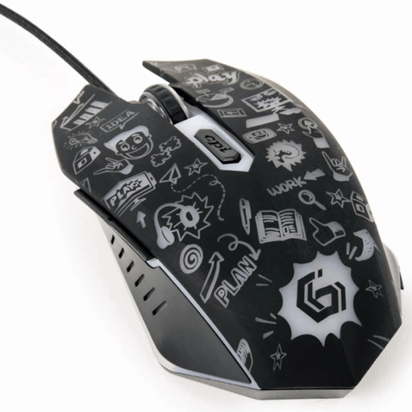 Mouse Gembird MUS-6B-GRAFIX-01 USB / Black photo 7