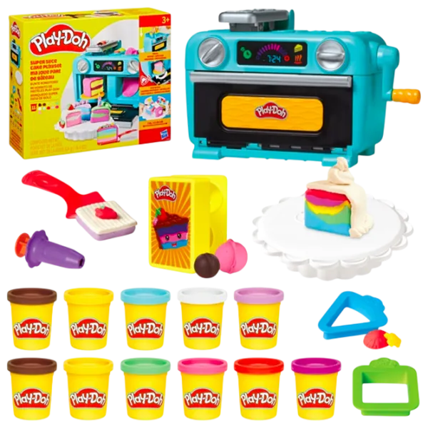 Set de plastilină Play-Doh Super Slice Cake Multicolor / 3+ photo 1