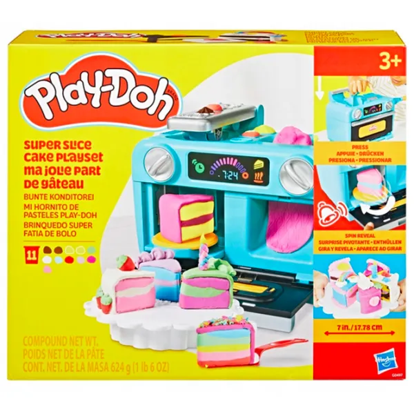 Set de plastilină Play-Doh Super Slice Cake Multicolor / 3+ photo 4