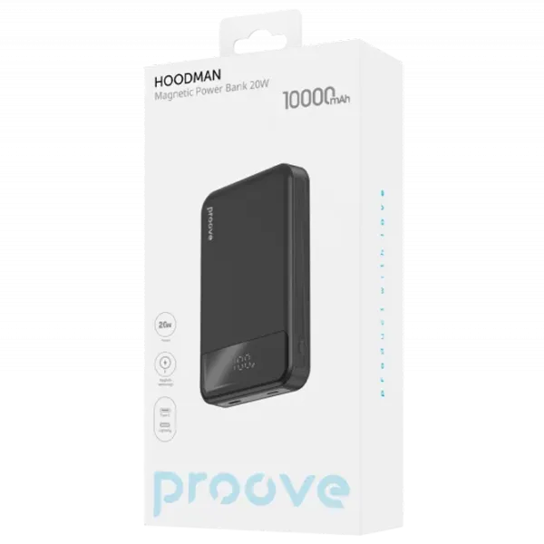 Power Bank Proove Hoodman Magnetic 10000 mAh/ Black photo 3