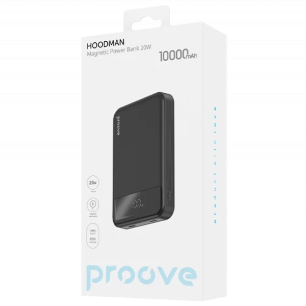 Power Bank Proove Hoodman Magnetic 10000 mAh/ Black photo 3