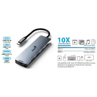 Адаптер Genius UH-500 USB Type-C / Серый photo 3