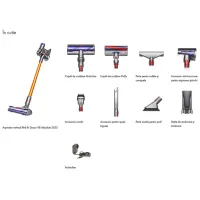Aspirator vertical Dyson V8 Absolute 425 W / Nickel Gold photo 2