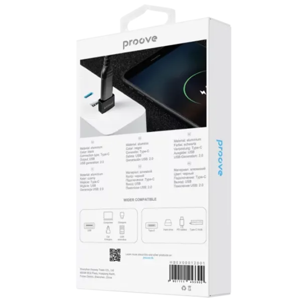 Adaptor Proove OTG Extension USB / Black photo 6
