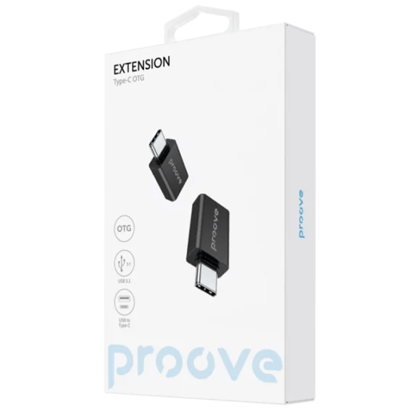 Adaptor Proove OTG Extension USB Type-C / Black photo 3
