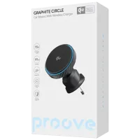Автомобильное зарядное устройство Proove Wireless Graphite Circle Qi2 / Черный photo 6