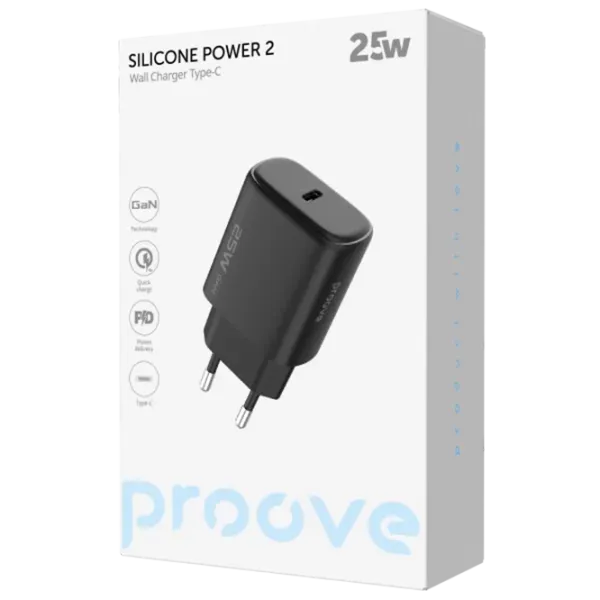Сетевое зарядное устройство Proove Silicone Power 2 3 A / Черный photo 3