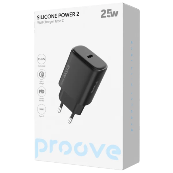 Сетевое зарядное устройство Proove Silicone Power 2 3 A / Черный photo 3