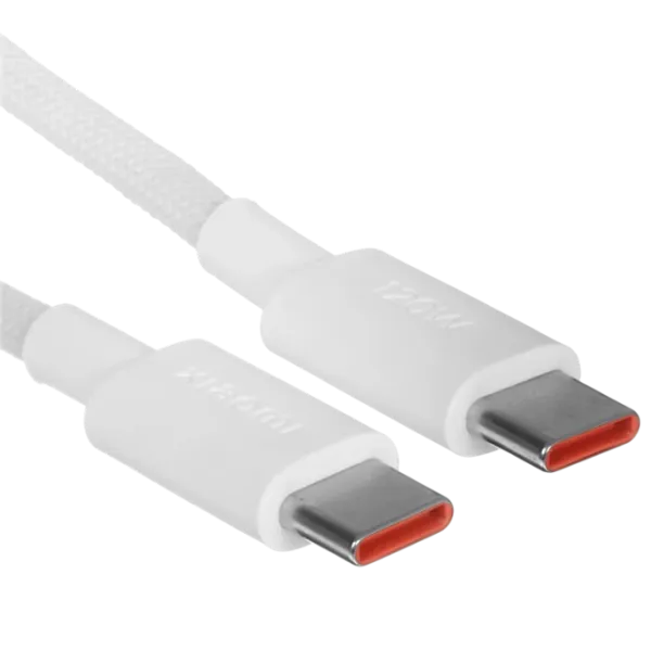 Cablu pentru telefon Type-C to Type-C Xiaomi USB Type-C + USB Type-C 1 m / White photo 3