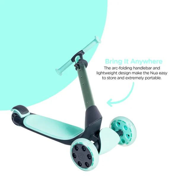 Trotinetă pentru copii cu trei roți Yvolution Glider Nua YV-101263 50 kg/ Green photo 3