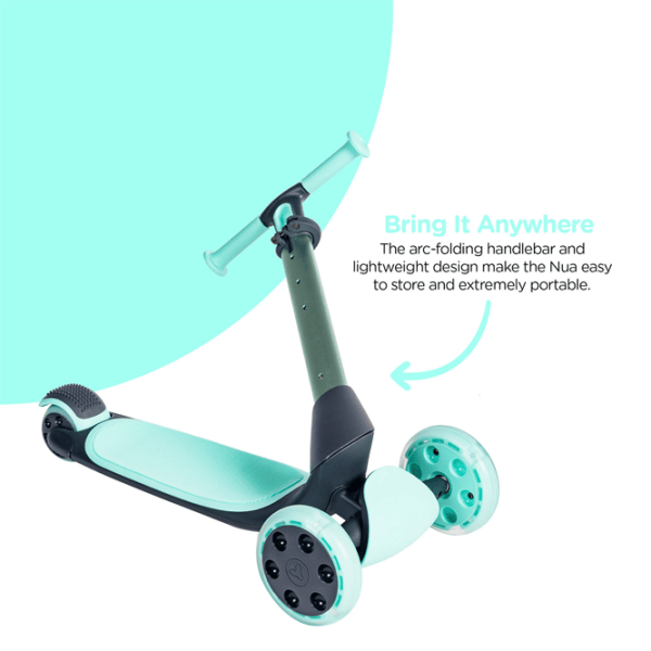 Trotinetă pentru copii cu trei roți Yvolution Glider Nua YV-101263 50 kg/ Green photo 3