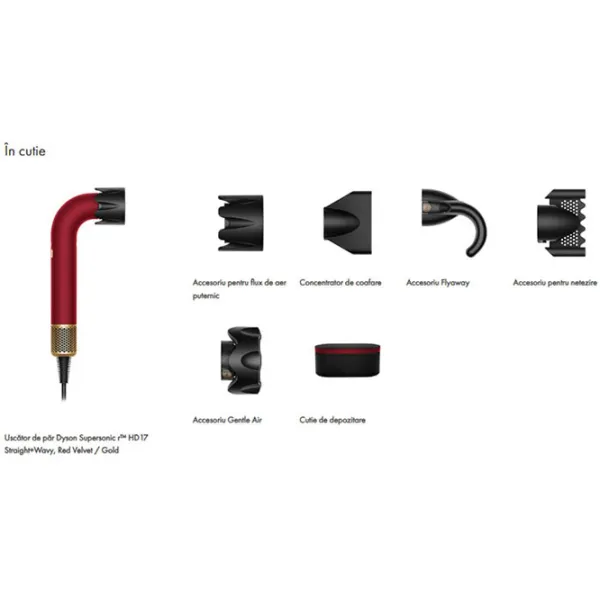 Uscător de păr Dyson Dyson HD17 Supersonic Red Velvet 1700 W / Red photo 8
