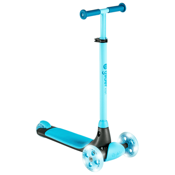 Trotinetă pentru copii cu trei roți Yvolution Glider Kiwi YV-101257 50 kg/ Blue photo 1