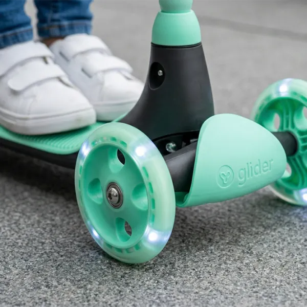 Trotinetă pentru copii cu trei roți Yvolution Glider Kiwi YV-101259 50 kg/ Green photo 2