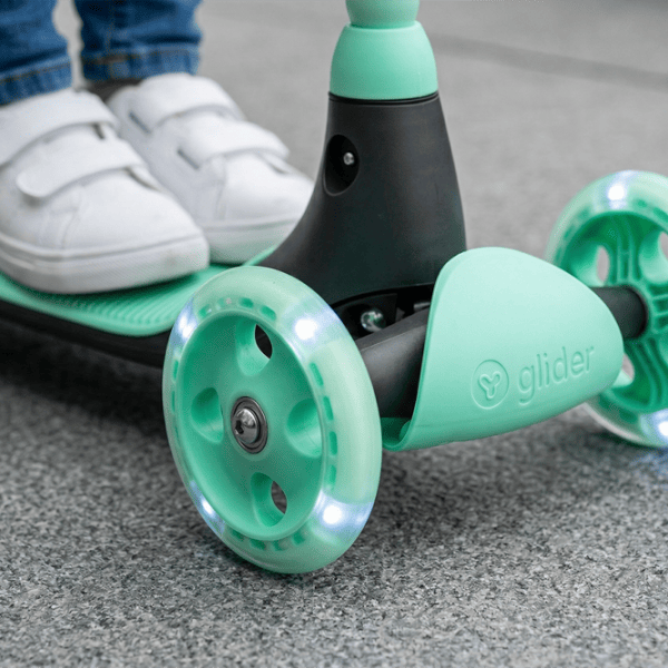Trotinetă pentru copii cu trei roți Yvolution Glider Kiwi YV-101259 50 kg/ Green photo 2