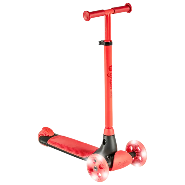 Trotinetă pentru copii cu trei roți Yvolution Glider Kiwi YV-101258 50 kg/ Red photo 1
