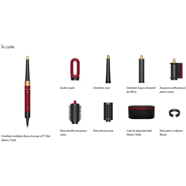Uscător de păr Dyson HS08 Airwrap i.d 1300 W / Red photo 6