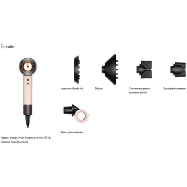 Uscător de păr Dyson HD16 1600 W / Pink photo 10