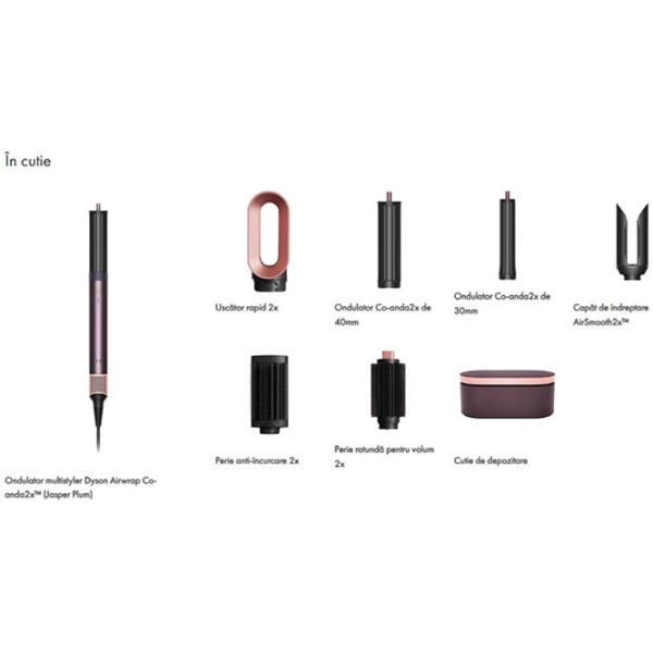 Uscător de păr Dyson HS09 Airwrap Co-anda 1700 W / Plum photo 6