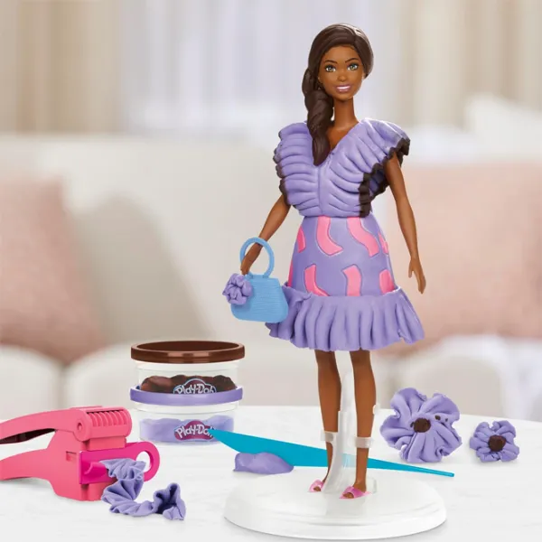 Plastilină Play-Doh Barbie Fashionista Ruffles Multicolor / 5+ photo 6