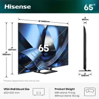 Телевизор Hisense 65U7SE 65" / DLED / 4K / Smart TV / Черный photo 2