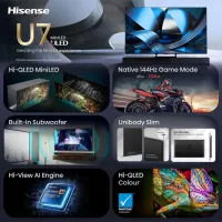 Телевизор Hisense 65U7SE 65" / DLED / 4K / Smart TV / Черный photo 3