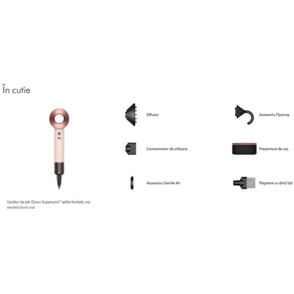 Uscător de păr Dyson HD07 1600 W / Pink photo 2