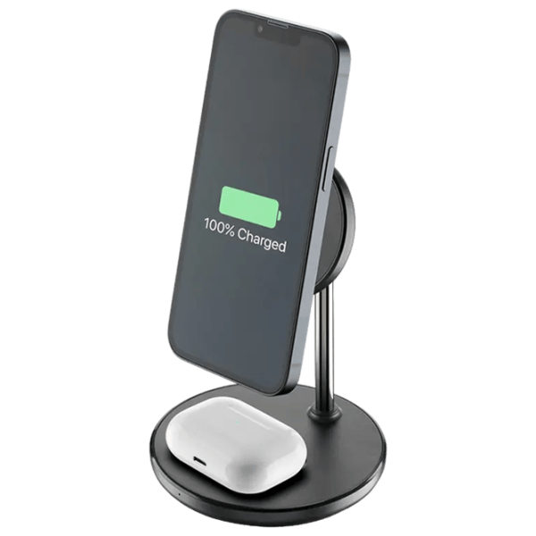 Беспроводная зарядка Cellularline MAGSF2IN1WIRK 2 A / Черный photo 1