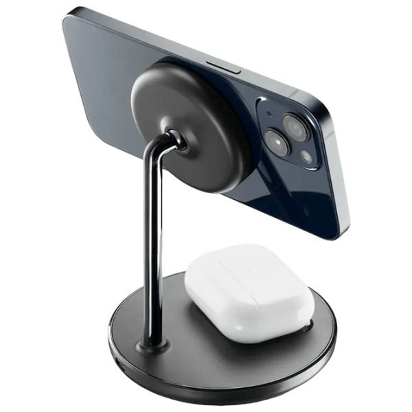 Беспроводная зарядка Cellularline MAGSF2IN1WIRK 2 A / Черный photo 2