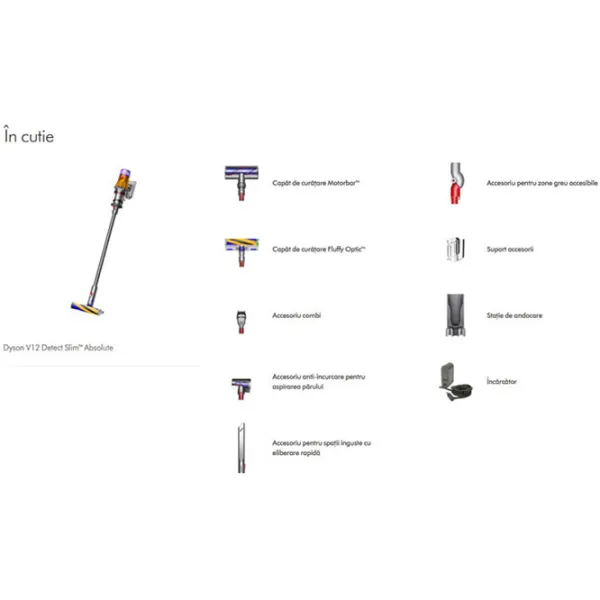 Вертикальный пылесос Dyson V12 Detect Slim Absolute 545 Вт / Violet Серый photo 9