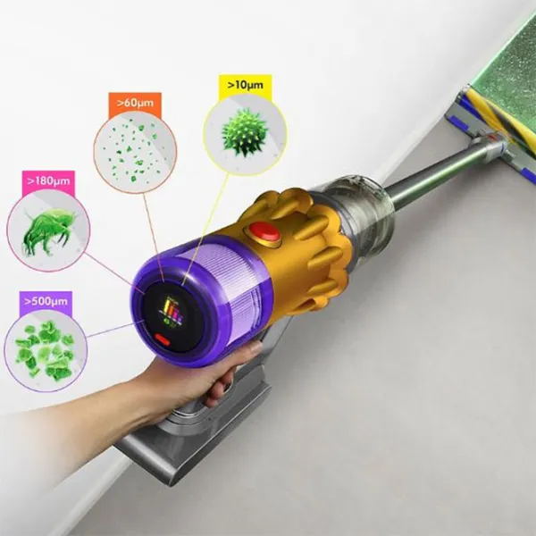 Вертикальный пылесос Dyson V12 Detect Slim Absolute 545 Вт / Violet Серый photo 10