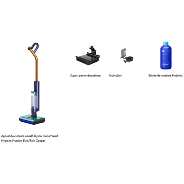 Aspirator cu spălare Dyson WR03  / Rich Copper Prussian Blue photo 7