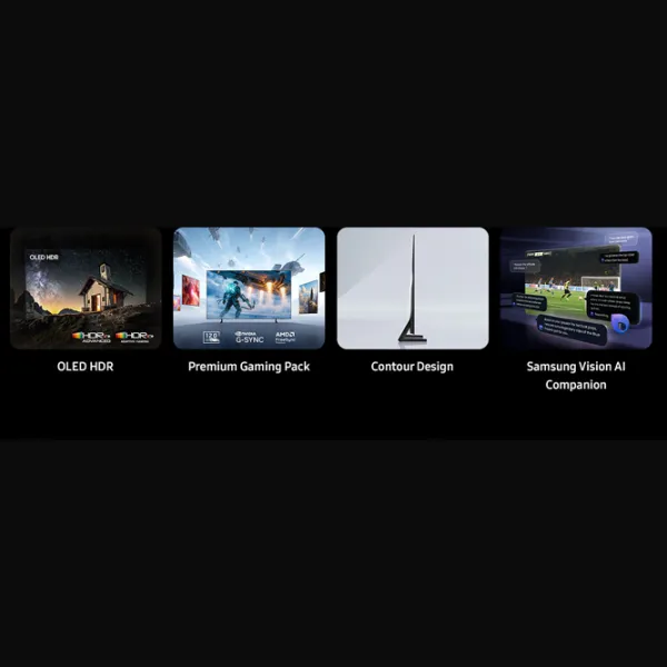 Телевизор Samsung QE83S85HAEXUA 83" / OLED / 4K / Smart TV / Черный photo 6
