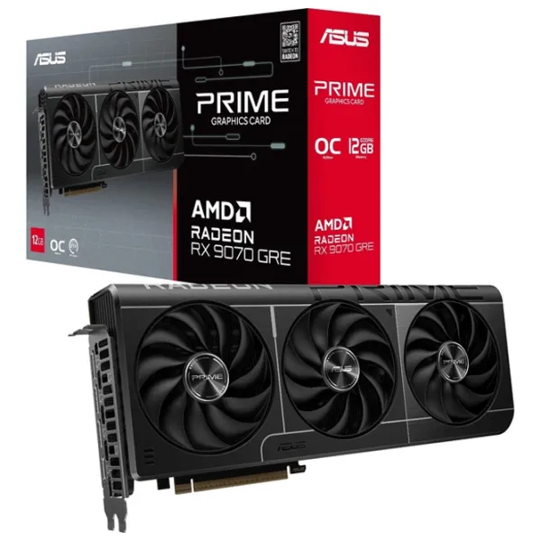 Видеокарта Asus Radeon RX 9070 GRE Prime OC PCI Express x16 5.0 / 12 ГБ photo 2