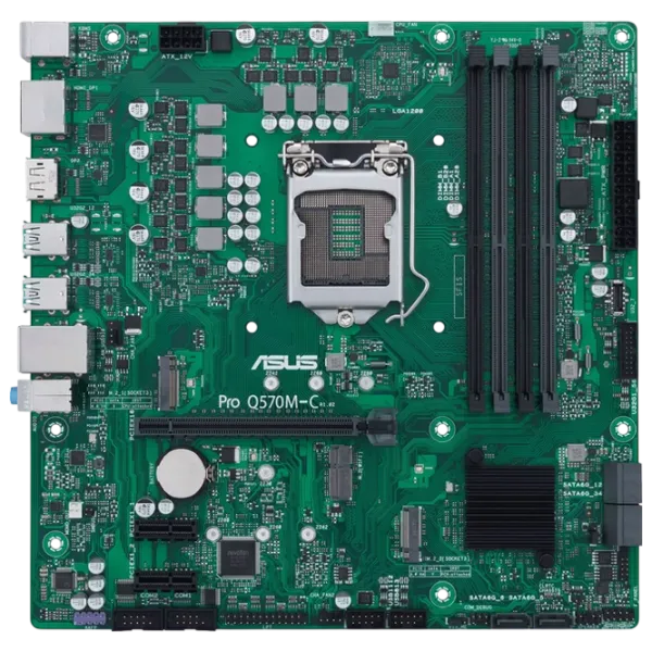 Placă de bază Asus PRO Q570M-C/CSM mATX / Intel Q570 photo 1