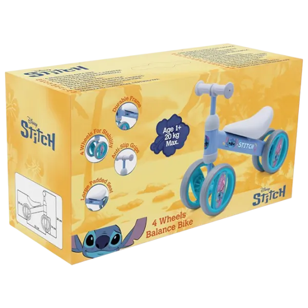 Bicicletă fără pedale Seven Stitch 12"  Plastic / Blue White photo 3