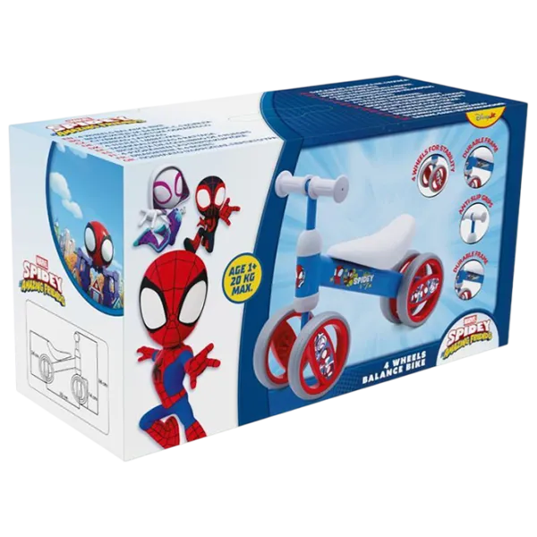 Bicicletă fără pedale Seven Spidey 12"  Plastic / Blue Red photo 3