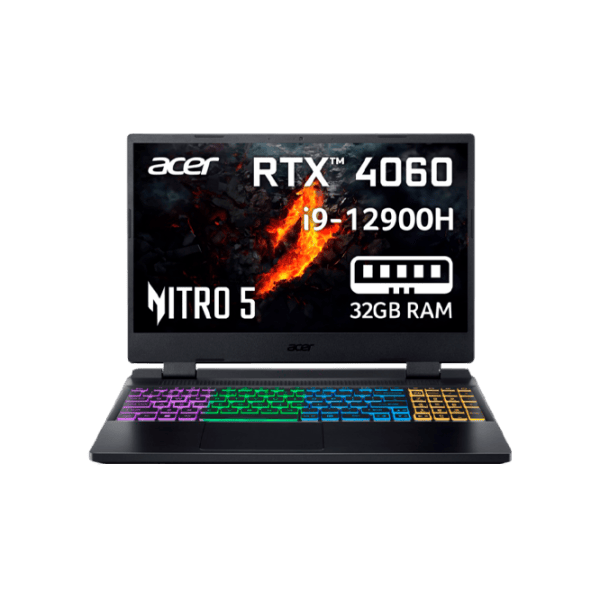 Ноутбук Игровой Acer Nitro 5 AN515-58 Core i9 12900H / 32 ГБ / 1 ТБ / GeForce RTX 4060 / Черный photo 1