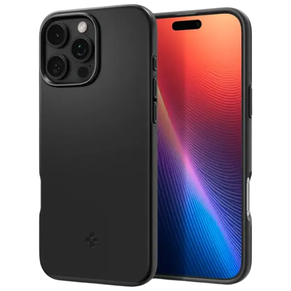Husă pentru smartphone Apple iPhone 16 Pro Max Spigen / MagSafe Back / TPU / Black Black photo 1