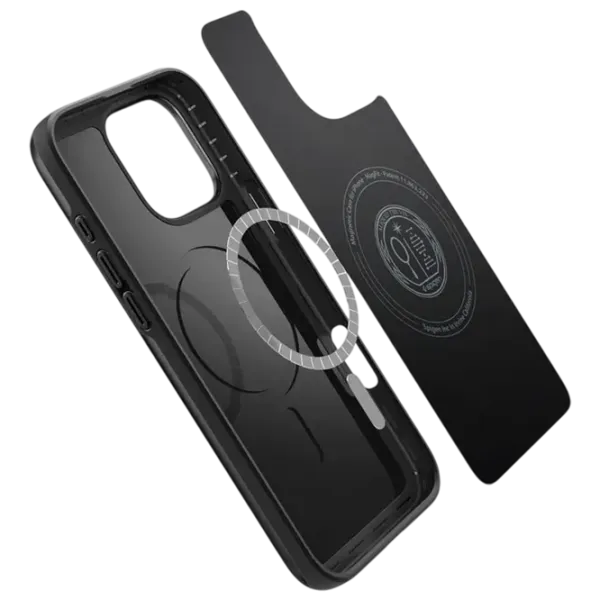 Husă pentru smartphone Apple iPhone 16 Pro Max Spigen / MagSafe Back / TPU / Black Black photo 2