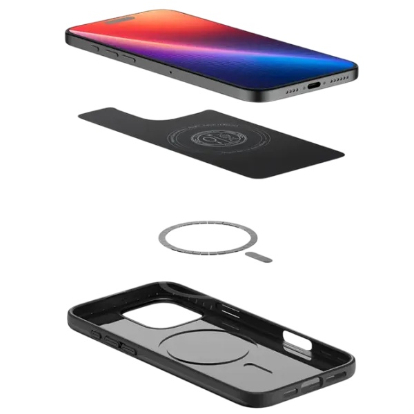 Husă pentru smartphone Apple iPhone 16 Pro Max Spigen / MagSafe Back / TPU / Black Black photo 3