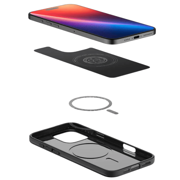 Husă pentru smartphone Apple iPhone 16 Pro Max Spigen / MagSafe Back / TPU / Black Black photo 3
