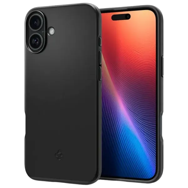 Husă pentru smartphone Apple iPhone 16 Spigen / MagSafe Back / TPU / Black Black photo 1