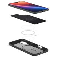 Husă pentru smartphone Apple iPhone 16 Spigen / MagSafe Back / TPU / Black Black photo 6