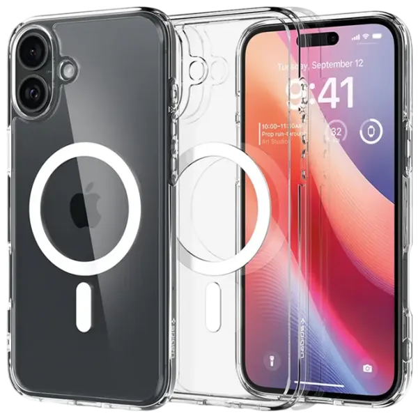 Чехол для смартфона Apple iPhone 16 Spigen / Back / ТПУ / Прозрачный Белый photo 4