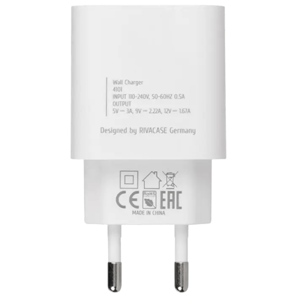 Încărcător de rețea RivaCase PS4101 W00 3 A / White photo 7