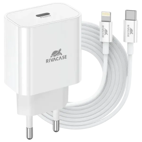 Încărcător de rețea RivaCase PS4101 WD4 3 A / White photo 1